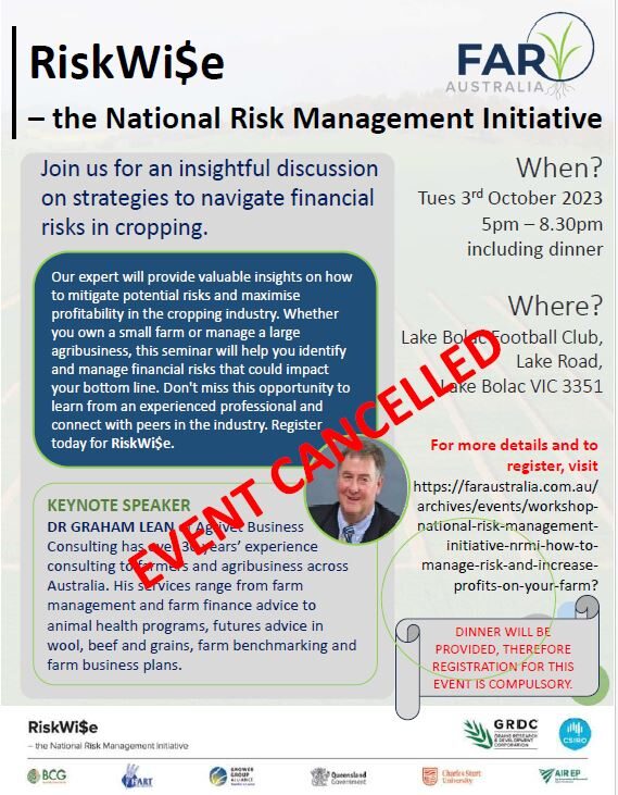 231003_NRMI Financial workshop_Lake Bolac_FINAL_CANCELLED